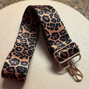 Leopard Print Strap with Gold Hardware NEW
